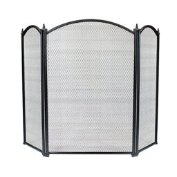simpa Oakley 3 Panel Fire Guard in Black - thumbnail 2