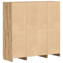 Berkfield Home 3 Piece Kitchen Cabinet Set Artisian Oak Engineered Wood in Brown - thumbnail 9