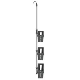 Berkfield Home Shower Hanger Shelf 30x15x(67-105) cm Aluminium in Silver - thumbnail 4