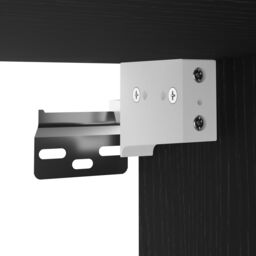 Berkfield Home LED TV Cabinet 2 pcs Black Oak 30, 5x30x102 cm Engineered Wood - Size: 5 x 30 x 102 cm - thumbnail 9