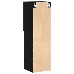 Berkfield Home LED TV Cabinet 2 pcs Black Oak 30, 5x30x102 cm Engineered Wood - Size: 5 x 30 x 102 cm - thumbnail 6