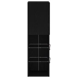 Berkfield Home LED TV Cabinet 2 pcs Black Oak 30, 5x30x102 cm Engineered Wood - Size: 5 x 30 x 102 cm - thumbnail 7