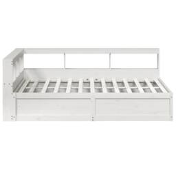 Berkfield Home Bookcase Bed without Mattress White 140x200cm Solid Wood Pine - Size: 140x200 cm - thumbnail 6