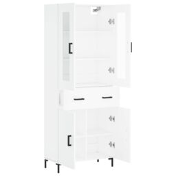 Berkfield Home Highboard White 69.5x34x180 cm Engineered Wood - thumbnail 4
