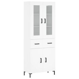 Berkfield Home Highboard White 69.5x34x180 cm Engineered Wood - thumbnail 2