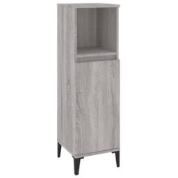 Berkfield Home 3 Piece Bathroom Furniture Set Grey Sonoma Engineered Wood - thumbnail 7