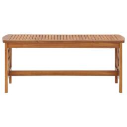 Berkfield Home Beautiful Coffee Table 102x50x43 cm Solid Acacia Wood in Brown - Size: 102 x 50 x 43 cm - thumbnail 3