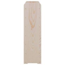 Berkfield Home Beautiful Wine Rack 67.5x25x87 cm Solid Wood Pine in Natural - thumbnail 6