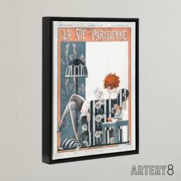 "Artery8 La Vie Parisienne The Breviary Framed Canvas Wall Art Print - Size: W12"" x H16""" - thumbnail 2