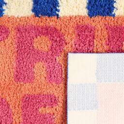OHS Strip Off-Slogan Tufted Bath Mat Soft Absorbent Non Slip Shower Rug - thumbnail 6