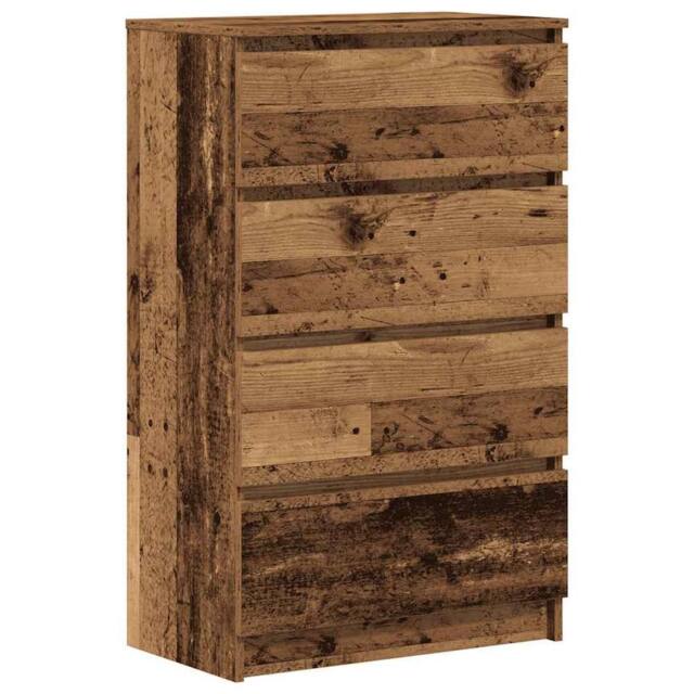 Berkfield Home Sideboard Old Wood 60x35x98.5 cm Engineered Wood in Brown - image 1