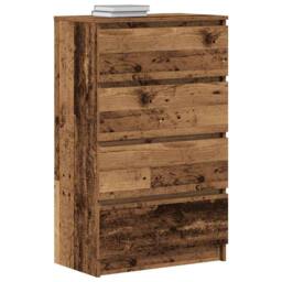 Berkfield Home Sideboard Old Wood 60x35x98.5 cm Engineered Wood in Brown - thumbnail 4