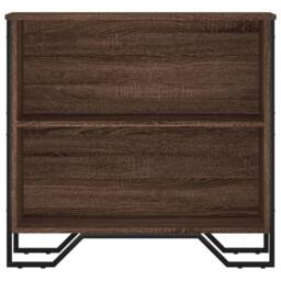 Berkfield Home Modern Bookcase Brown Oak 80x31x74.5 cm Engineered Wood - thumbnail 4