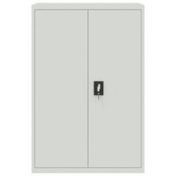 Berkfield Home Office Cabinet 90x40x140cm Steel Grey - Size: 90 x 40 x 140 cm - thumbnail 3