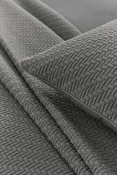 1951 'Andaz' Cotton Pillow Sham in Charcoal - thumbnail 3