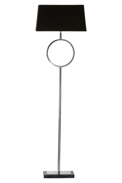 Orsina Skye Floor Lamp with Stone Base in Black - image 1