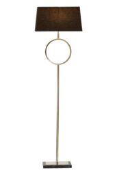 Orsina Skye Floor Lamp with Stone Base in Black - thumbnail 2