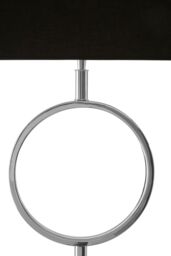 Orsina Skye Floor Lamp with Stone Base in Black - thumbnail 4