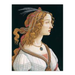 Artery8 Sandro Botticelli Framed Wall Art Print Idealized Portrait of a Lady in Black - Size: A4 - thumbnail 3