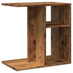 Berkfield Home Side Table Old Wood 50x30x50 cm Engineered Wood in Brown - Size: 50 x 30 x 50 cm - thumbnail 6