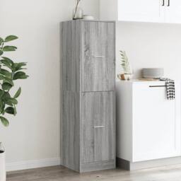Berkfield Home Apothecary Cabinet¬†Grey Sonoma 40x41x144.5 cm Engineered Wood in Grey - thumbnail 4