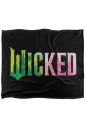 NBCU Wicked Pink & Green Logo Super Soft Throw Blanket - Size: Large