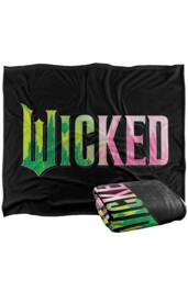NBCU Wicked Pink & Green Logo Super Soft Throw Blanket - Size: Large - thumbnail 2