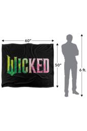 NBCU Wicked Pink & Green Logo Super Soft Throw Blanket - Size: Large - thumbnail 3