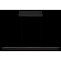 Netlighting Muriella Bar Pendant Matt Black Smoke Glass Shade LED 3000K - thumbnail 5