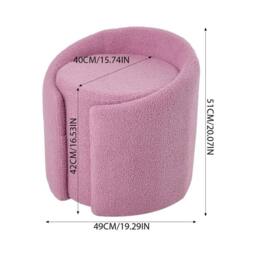 PAWNORA Dressing Table Chair C Purple / No Legs - Size: 0.6m2 - thumbnail 2