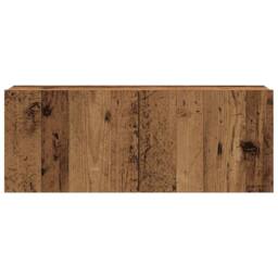 Berkfield Home Wall Mounted TV cabinets 8 pcs Old Wood Engineered Wood in Brown - thumbnail 5