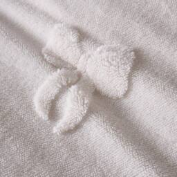 OHS Bows Tufted Teddy Fleece Super Soft Duvet Set with Pillowcase in Ivory - Size: Double - thumbnail 5