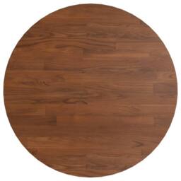 Berkfield Home Round Table Top Dark Brown √ò40x1.5 cm Treated Solid Wood Oak - Size: 40x1.5 cm - thumbnail 1
