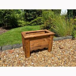 Charles Taylor Multi Pack of 3 Rectangular Regular Trough - Minimal Assembly Required in Light Brown - thumbnail 2