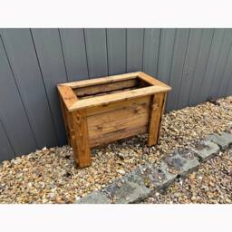 Charles Taylor Multi Pack of 3 Rectangular Regular Trough - Minimal Assembly Required in Light Brown - thumbnail 5