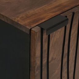 Berkfield Home Sideboard 40 x 33.5 x 75 cm - Made from Solid Mango Wood in Brown - thumbnail 6