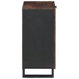 Berkfield Home Sideboard 40 x 33.5 x 75 cm - Made from Solid Mango Wood in Brown - thumbnail 4