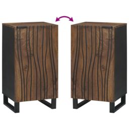 Berkfield Home Sideboard 40 x 33.5 x 75 cm - Made from Solid Mango Wood in Brown - thumbnail 9