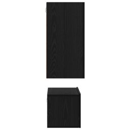 Berkfield Home TV Cabinet 3 pcs Black oak 60 x 30 x 30.5 cm Engineered wood - thumbnail 9
