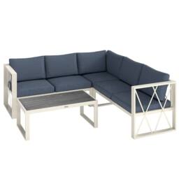 STILVORA Sofa 5-Seater with adjustable lounger navy - thumbnail 8