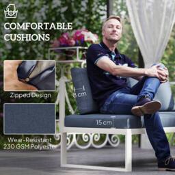 STILVORA Sofa 5-Seater with adjustable lounger navy - thumbnail 7