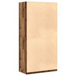 Berkfield Home Wardrobe Old Wood 100x50x200 cm Engineered Wood in Brown - Size: 100 x 50 x 200 cm - thumbnail 6