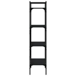 Berkfield Home Bookcase 4-Tier Black 56x31.5x138.5 cm Engineered Wood - thumbnail 5