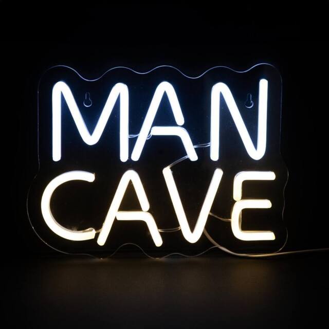 VFM e-Store Man Cave Neon Sign USB Powered Best Dad Ever Fathers Day Gift - image 1