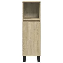 Berkfield Home Durable 3 Piece Bathroom Furniture Set Sonoma Oak Engineered Wood in Light Tan - thumbnail 7