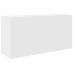 Berkfield Home Decorative Bathroom Wall Cabinet White 80x25x40 cm Engineered Wood - Size: 80 x 25 x 40 cm - thumbnail 3