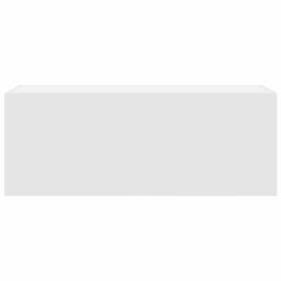 Berkfield Home Decorative Bathroom Wall Cabinet White 80x25x40 cm Engineered Wood - Size: 80 x 25 x 40 cm - thumbnail 4
