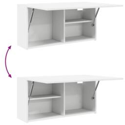 Berkfield Home Decorative Bathroom Wall Cabinet White 80x25x40 cm Engineered Wood - Size: 80 x 25 x 40 cm - thumbnail 8