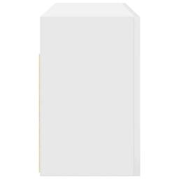 Berkfield Home Decorative Bathroom Wall Cabinet White 80x25x40 cm Engineered Wood - Size: 80 x 25 x 40 cm - thumbnail 6