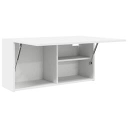 Berkfield Home Decorative Bathroom Wall Cabinet White 80x25x40 cm Engineered Wood - Size: 80 x 25 x 40 cm - thumbnail 5